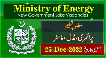 New Govt Jobs in Ministry of Energy Pakistan 2022
