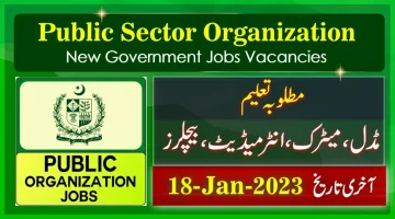 New Government Jobs in Federal Public Sector Organization 2023