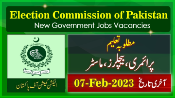 New Govt Jobs in Election Commission of Pakistan 2023