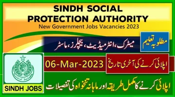 New Govt Jobs in Sindh Social Protection Authority 2023