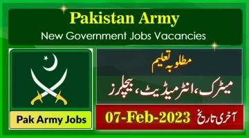 New Pakistan Army Government Jobs February 2023