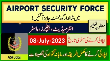ASF Jobs 2023 Online Apply in Airports Security Force