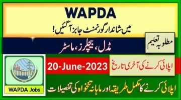 WAPDA Jobs 2023 Online Apply in Pakistan | www.wapda.gov.pk