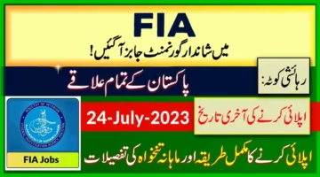 FIA Jobs 2023 Online Apply in Federal Investigation Agency Jobs